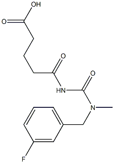 5-({[(3-fluorophenyl)methyl](methyl)carbamoyl}amino)-5-oxopentanoic acid Struktur