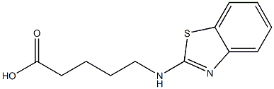 5-(1,3-benzothiazol-2-ylamino)pentanoic acid Struktur