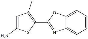 5-(1,3-benzoxazol-2-yl)-4-methylthiophen-2-amine Struktur