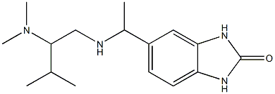 5-(1-{[2-(dimethylamino)-3-methylbutyl]amino}ethyl)-2,3-dihydro-1H-1,3-benzodiazol-2-one Struktur