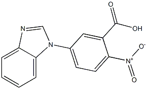 5-(1H-benzimidazol-1-yl)-2-nitrobenzoic acid Struktur