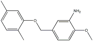 5-(2,5-dimethylphenoxymethyl)-2-methoxyaniline Struktur