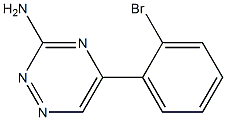 5-(2-bromophenyl)-1,2,4-triazin-3-amine Struktur