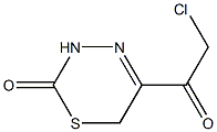 5-(2-chloroacetyl)-3,6-dihydro-2H-1,3,4-thiadiazin-2-one Struktur