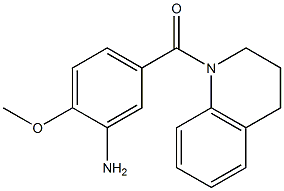 5-(3,4-dihydroquinolin-1(2H)-ylcarbonyl)-2-methoxyaniline Struktur