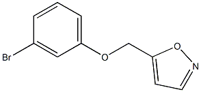 5-(3-bromophenoxymethyl)-1,2-oxazole Struktur