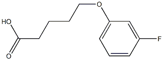 5-(3-fluorophenoxy)pentanoic acid Struktur