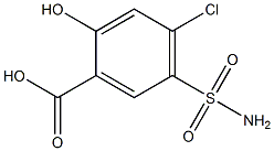 5-(aminosulfonyl)-4-chloro-2-hydroxybenzoic acid Struktur