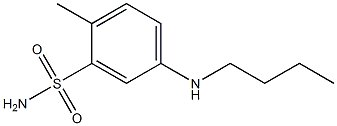 5-(butylamino)-2-methylbenzene-1-sulfonamide Struktur