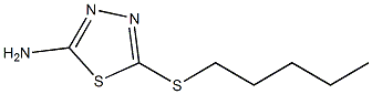 5-(pentylsulfanyl)-1,3,4-thiadiazol-2-amine Struktur