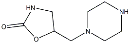 5-(piperazin-1-ylmethyl)-1,3-oxazolidin-2-one Struktur