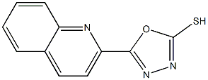 5-(quinolin-2-yl)-1,3,4-oxadiazole-2-thiol Struktur