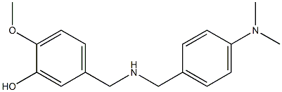 5-[({[4-(dimethylamino)phenyl]methyl}amino)methyl]-2-methoxyphenol Struktur