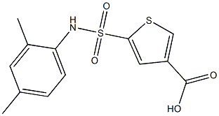 5-[(2,4-dimethylphenyl)sulfamoyl]thiophene-3-carboxylic acid Struktur