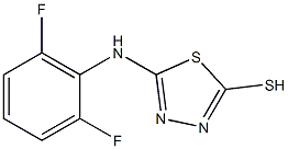 5-[(2,6-difluorophenyl)amino]-1,3,4-thiadiazole-2-thiol Struktur