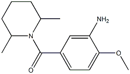 5-[(2,6-dimethylpiperidin-1-yl)carbonyl]-2-methoxyaniline Struktur