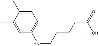 5-[(3,4-dimethylphenyl)amino]pentanoic acid Struktur