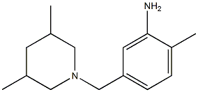 5-[(3,5-dimethylpiperidin-1-yl)methyl]-2-methylaniline Struktur