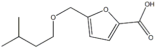 5-[(3-methylbutoxy)methyl]-2-furoic acid Struktur