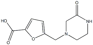 5-[(3-oxopiperazin-1-yl)methyl]-2-furoic acid Struktur