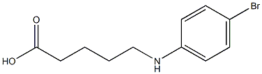 5-[(4-bromophenyl)amino]pentanoic acid Struktur