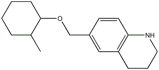 6-{[(2-methylcyclohexyl)oxy]methyl}-1,2,3,4-tetrahydroquinoline Struktur