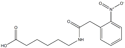 6-{[(2-nitrophenyl)acetyl]amino}hexanoic acid Struktur