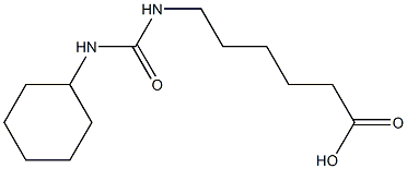 6-{[(cyclohexylamino)carbonyl]amino}hexanoic acid Struktur