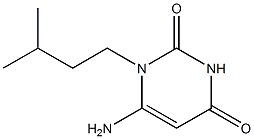 6-amino-1-(3-methylbutyl)-1,2,3,4-tetrahydropyrimidine-2,4-dione Struktur