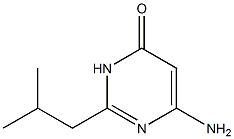 6-amino-2-(2-methylpropyl)-3,4-dihydropyrimidin-4-one Struktur