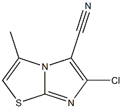 6-chloro-3-methylimidazo[2,1-b][1,3]thiazole-5-carbonitrile Struktur