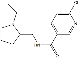 6-chloro-N-[(1-ethylpyrrolidin-2-yl)methyl]pyridine-3-carboxamide Struktur