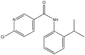 6-chloro-N-[2-(propan-2-yl)phenyl]pyridine-3-carboxamide Struktur