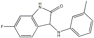 6-fluoro-3-[(3-methylphenyl)amino]-2,3-dihydro-1H-indol-2-one Struktur