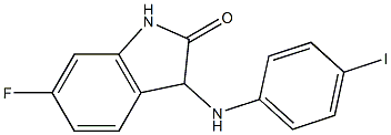 6-fluoro-3-[(4-iodophenyl)amino]-2,3-dihydro-1H-indol-2-one Struktur