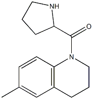 6-methyl-1-(pyrrolidin-2-ylcarbonyl)-1,2,3,4-tetrahydroquinoline Struktur