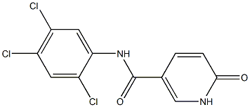 6-oxo-N-(2,4,5-trichlorophenyl)-1,6-dihydropyridine-3-carboxamide Struktur