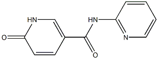 6-oxo-N-(pyridin-2-yl)-1,6-dihydropyridine-3-carboxamide Struktur