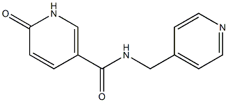 6-oxo-N-(pyridin-4-ylmethyl)-1,6-dihydropyridine-3-carboxamide Struktur