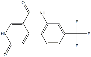 6-oxo-N-[3-(trifluoromethyl)phenyl]-1,6-dihydropyridine-3-carboxamide Struktur