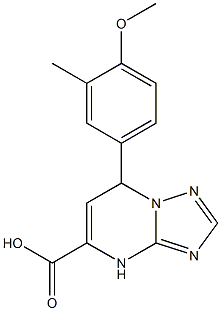 7-(4-methoxy-3-methylphenyl)-4,7-dihydro[1,2,4]triazolo[1,5-a]pyrimidine-5-carboxylic acid Struktur