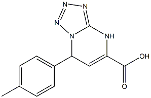 7-(4-methylphenyl)-4,7-dihydrotetrazolo[1,5-a]pyrimidine-5-carboxylic acid Struktur