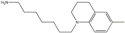 7-(6-methyl-1,2,3,4-tetrahydroquinolin-1-yl)heptan-1-amine Struktur