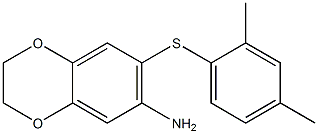 7-[(2,4-dimethylphenyl)sulfanyl]-2,3-dihydro-1,4-benzodioxin-6-amine Struktur