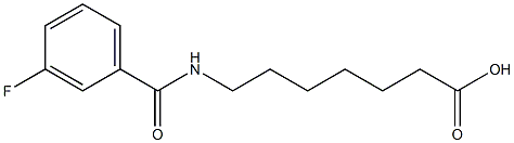 7-[(3-fluorobenzoyl)amino]heptanoic acid Struktur