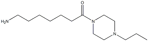 7-oxo-7-(4-propylpiperazin-1-yl)heptan-1-amine Struktur