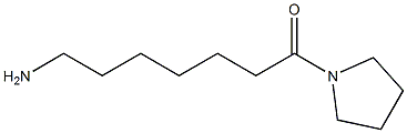 7-oxo-7-pyrrolidin-1-ylheptan-1-amine Struktur