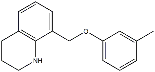 8-(3-methylphenoxymethyl)-1,2,3,4-tetrahydroquinoline Struktur