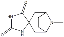 8-methyl-8-azaspiro[bicyclo[3.2.1]octane-3,4'-imidazolidine]-2',5'-dione Struktur