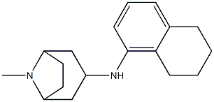 8-methyl-N-(5,6,7,8-tetrahydronaphthalen-1-yl)-8-azabicyclo[3.2.1]octan-3-amine Struktur